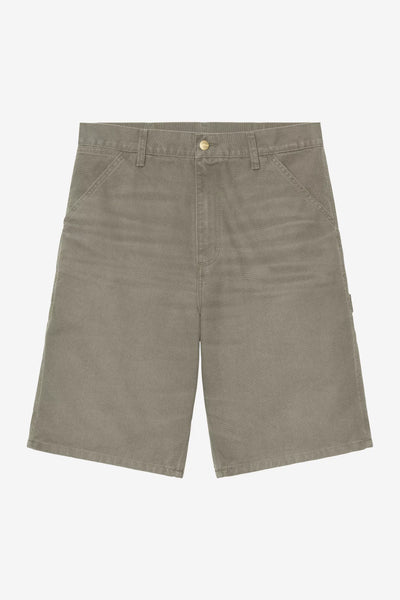 Pantalone Carhartt Wip Leaf Stone Canvas da Uomo i034797 single knee