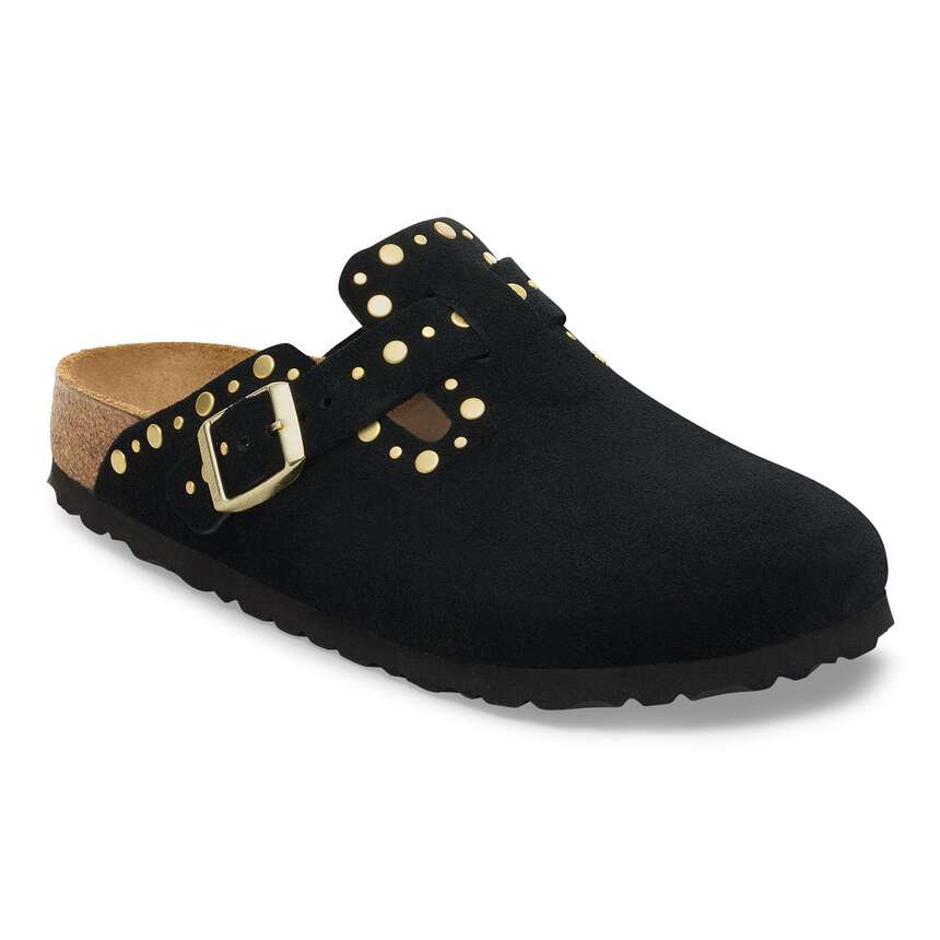Scarpa Birkenstock Nero da Uomo 1030491 boston rivet
