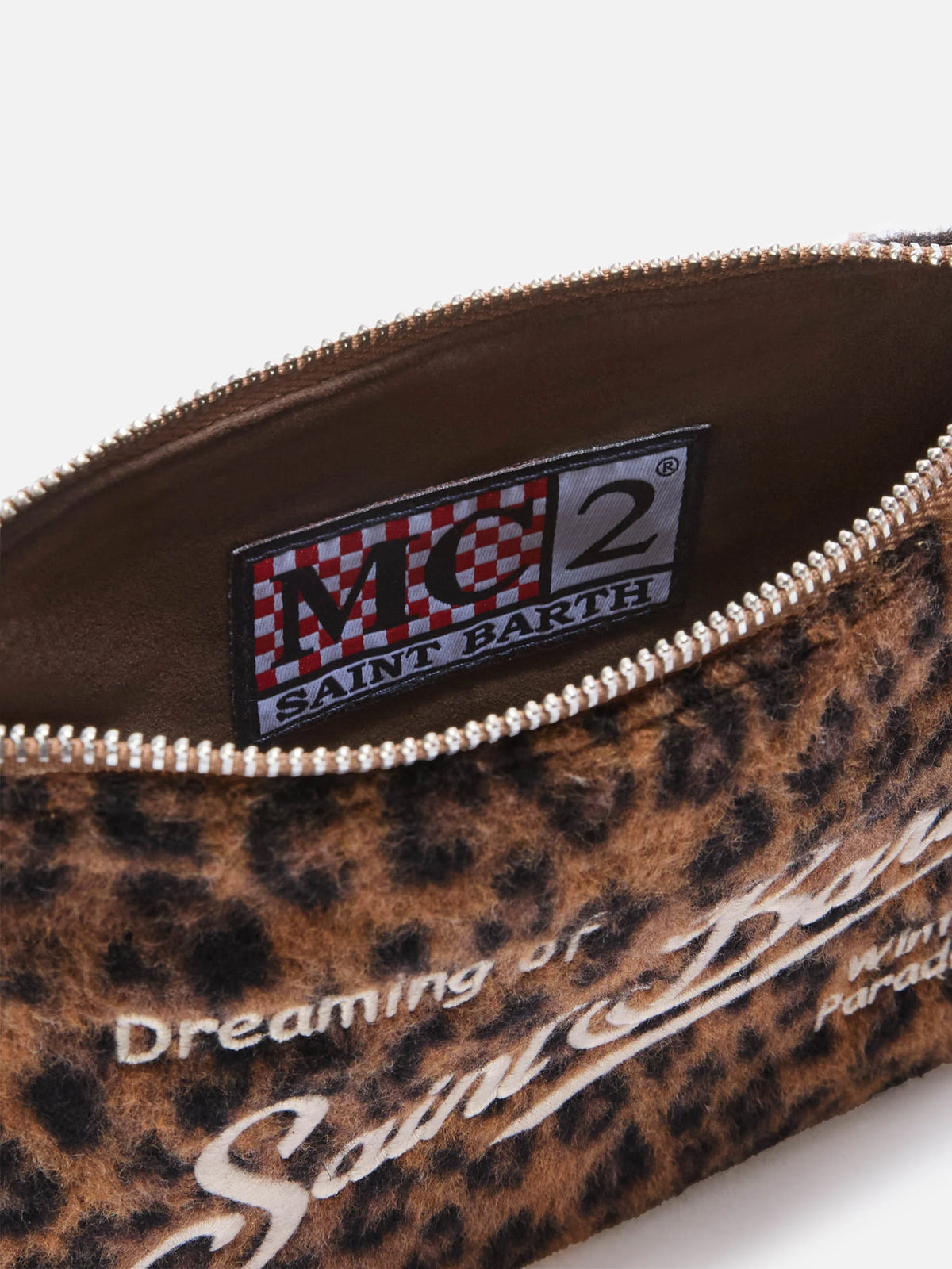 Borsa Mc2 Saint Barth Dark Leopard da Donna parisienne mini felt