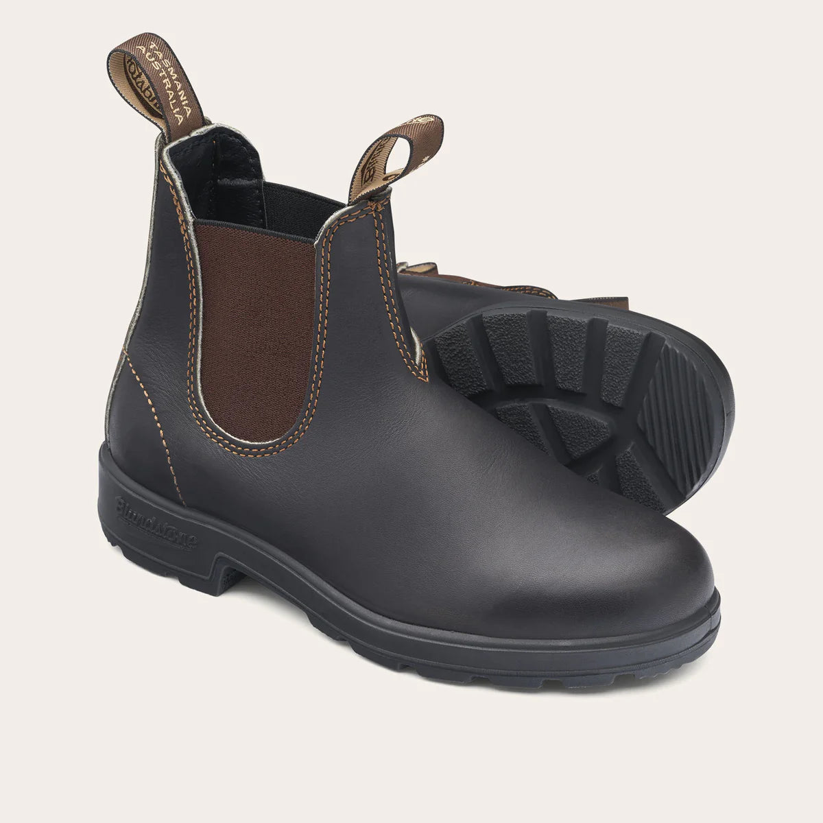 Scarpa Blundstone Stout Brown Leather da Uomo 500