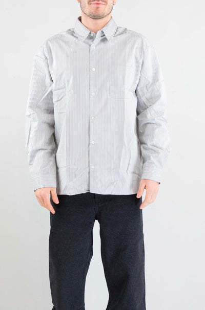 Camicia Apc Gris Clair da Uomo cohlh h12553 malo logo