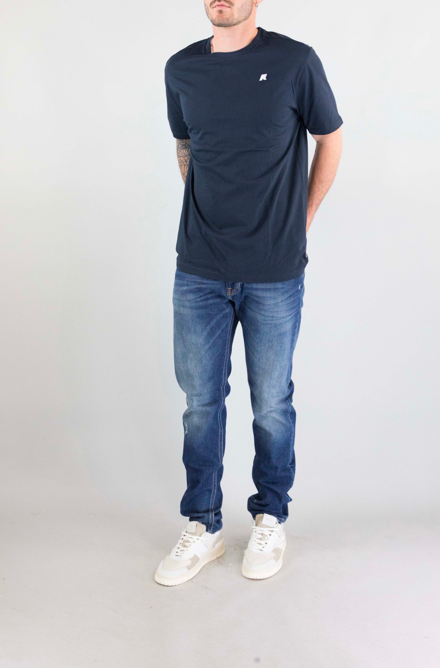 T-Shirt Kway K89 Blue Depth da Uomo k7125uw odom
