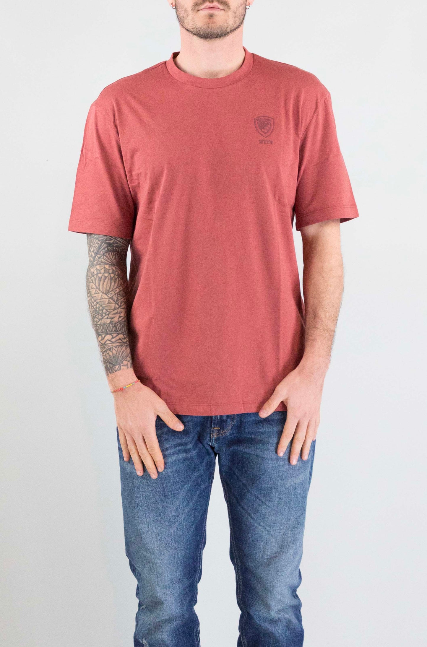 T-Shirt Blauer Mattone da Uomo 26sbluf02302 007439