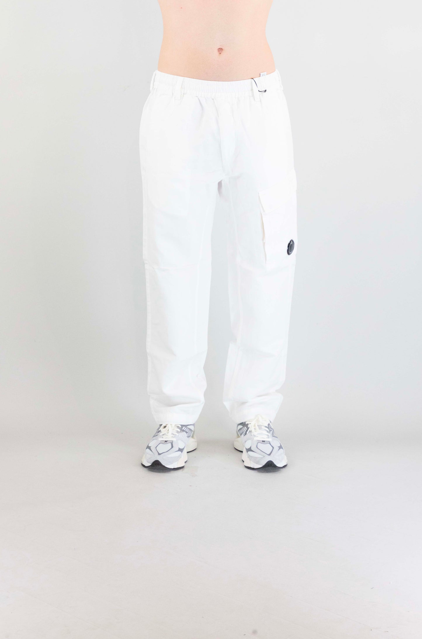 Pantalone Cp Company White da Uomo 20cmpa249a110626g