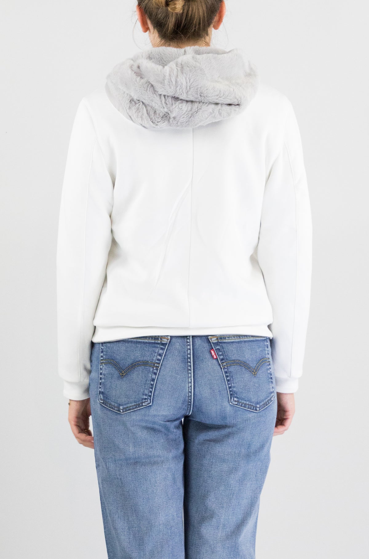 Felpa Kway White Natural da Donna k31452w deva light spacer fur double