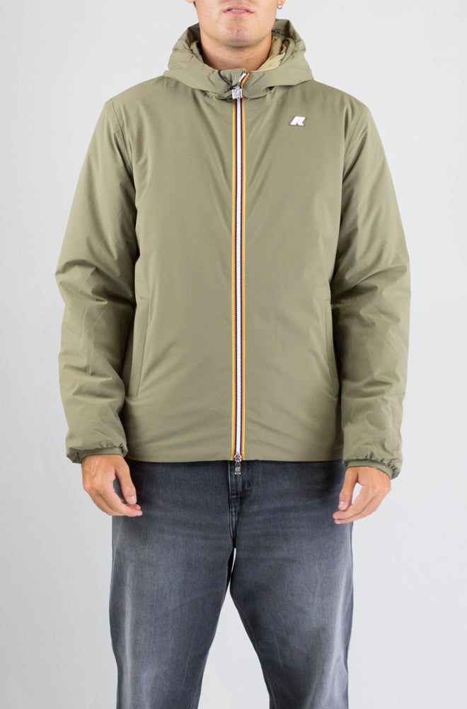 Giubbotto Kway Dby Green Army da Uomo k6128vw jack st warm