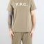 T-Shirt Apc Kaki da Uomo cohmb m26384