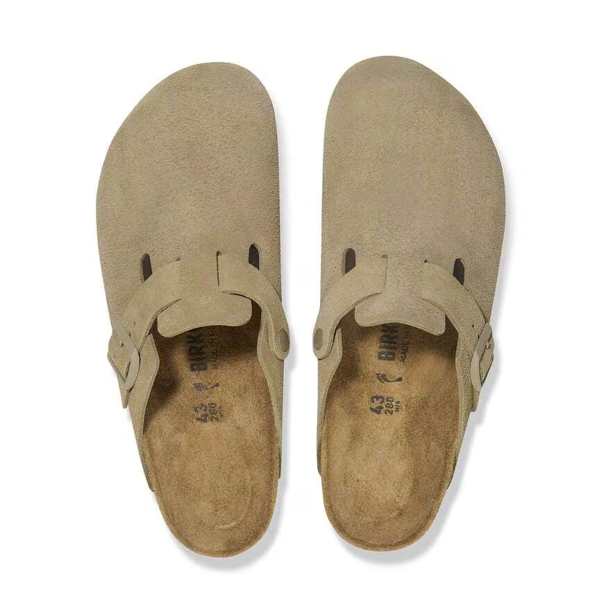 Scarpa Birkenstock Faded Khaki 1025844 boston suede calz s