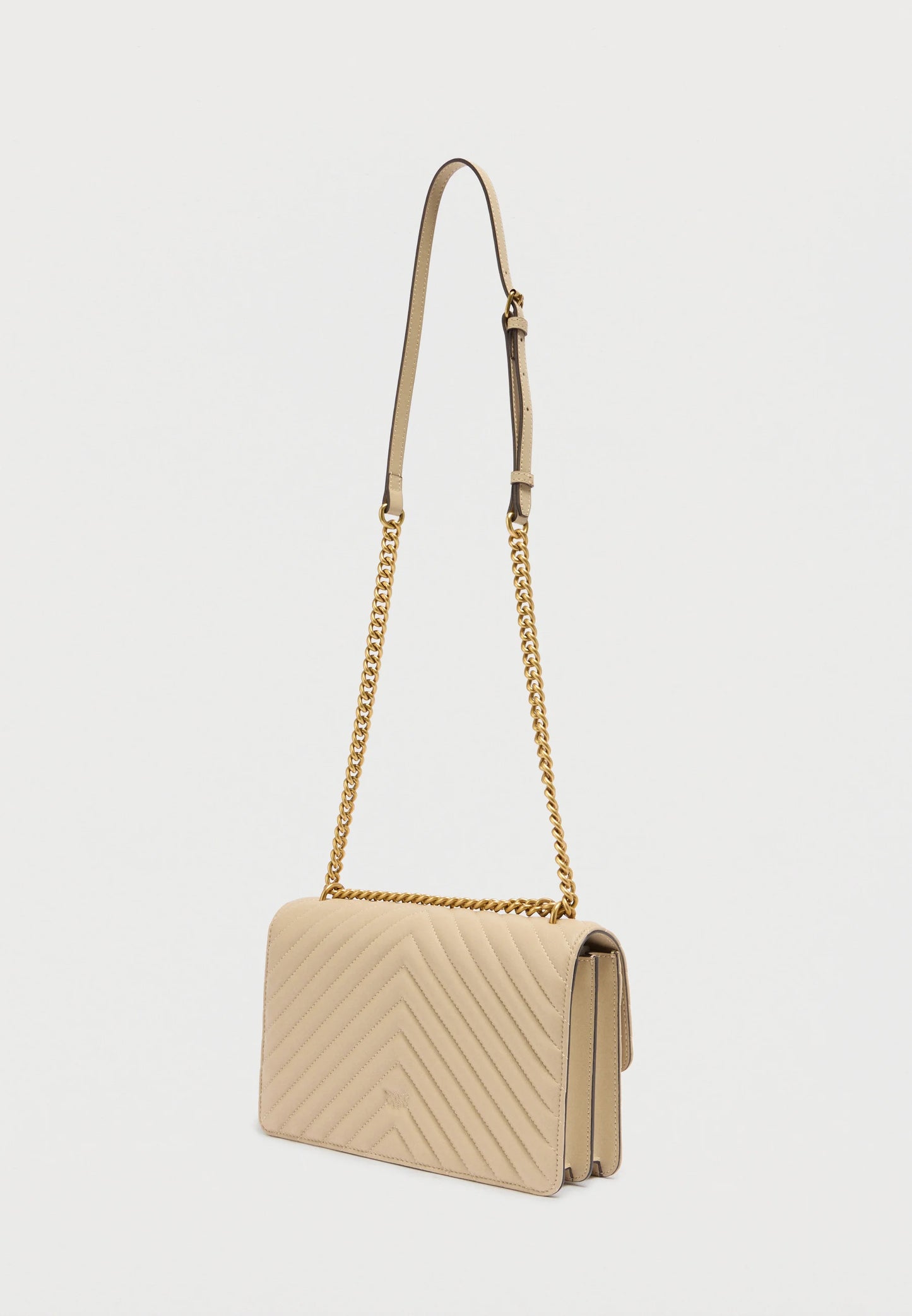 Borsa Pinko Beige C50q da Donna love one classic nappa chevron 100941a0gk