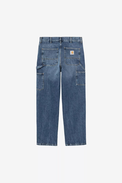 Jeans Carhartt Wip Blue Marble Used da Uomo i032024 single knee