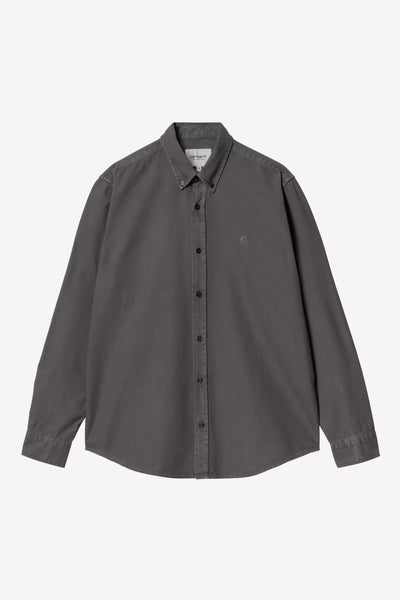 Camicia Carhartt Wip Graphite da Uomo i030238 bolton shirt