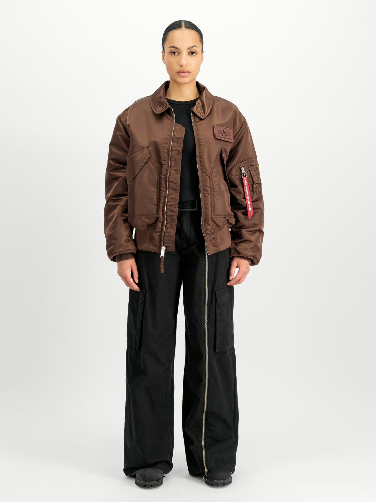 Giubbotto Alpha Industries Powder Brown da Uomo 100102 cwu 45 heritage