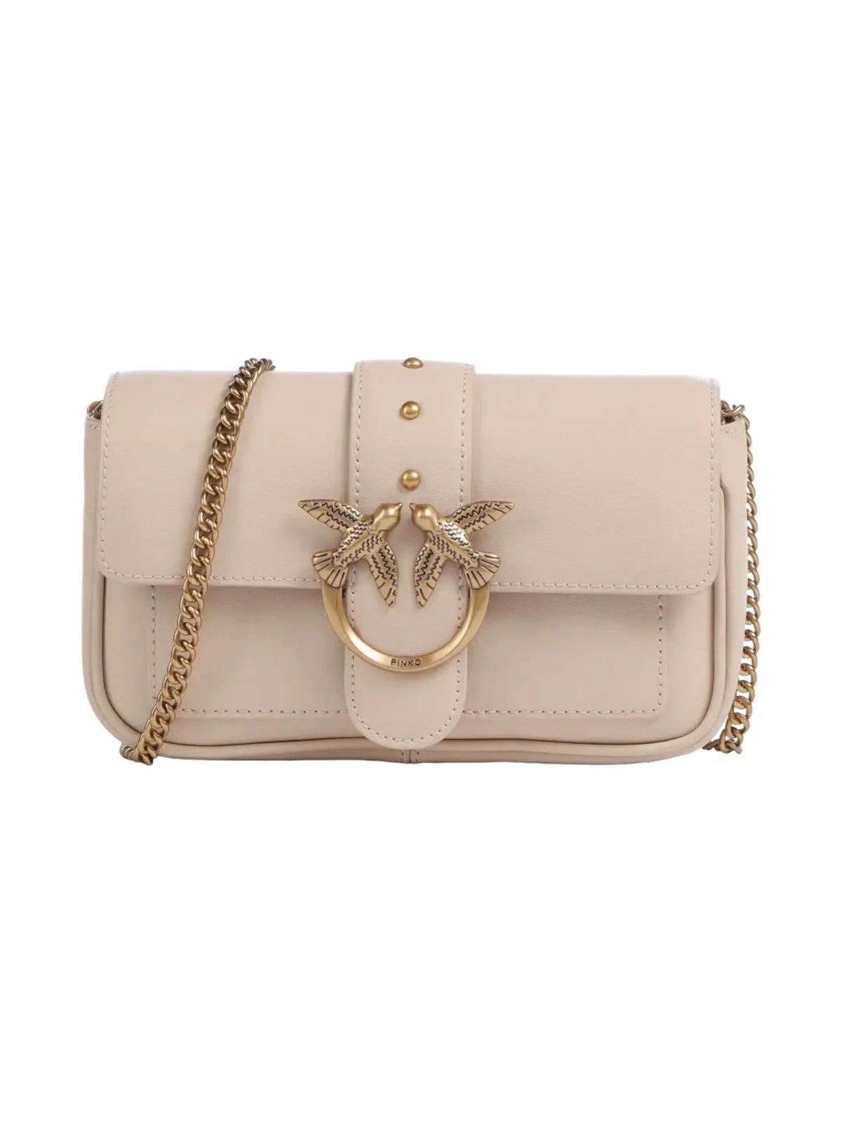 Borsa Pinko Beige Grigio da Donna love one pocket vitello se 100061 A0F1/C50Q