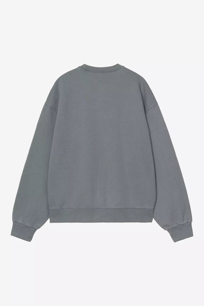 Felpa Carhartt Wip Cozy Blue da Uomo i036157 wip iii sweat