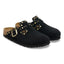 Scarpa Birkenstock Black da Donna 1030491 boston shearling suede calzata s