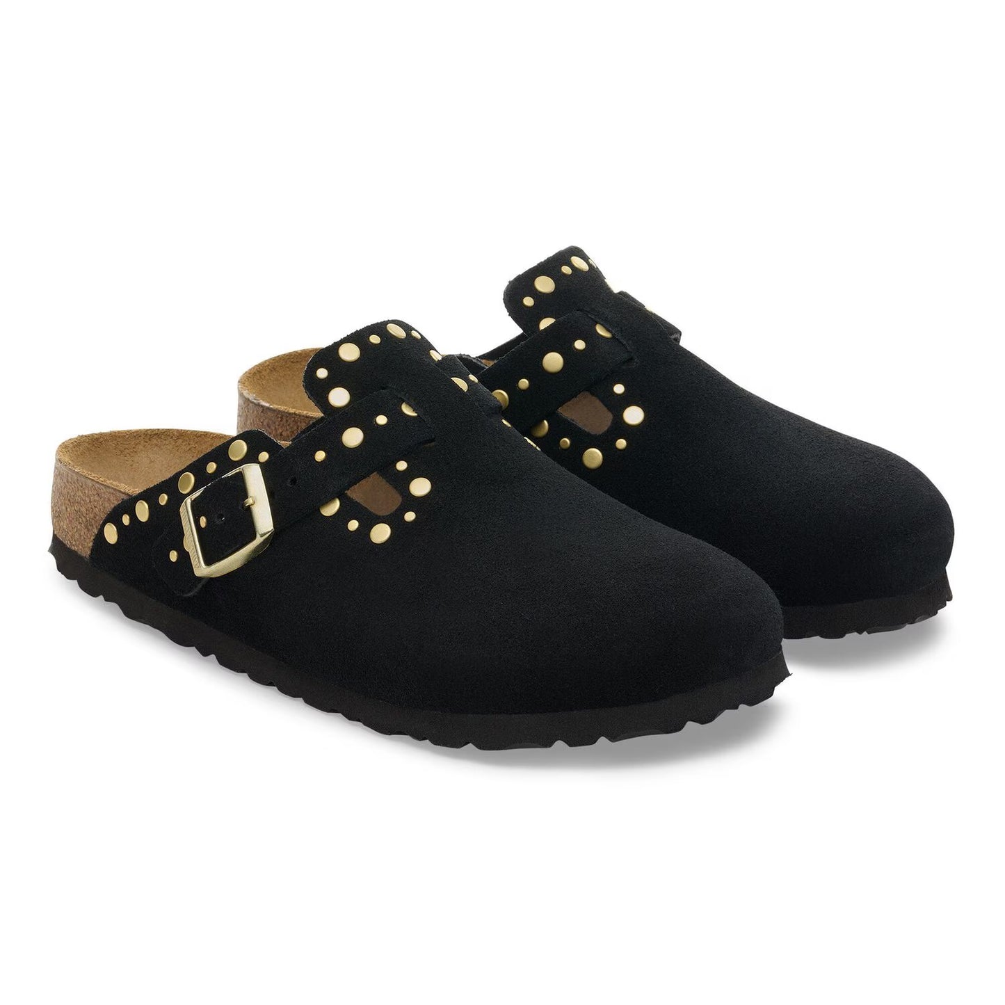 Scarpa Birkenstock Black da Donna 1030491 boston shearling suede calzata s