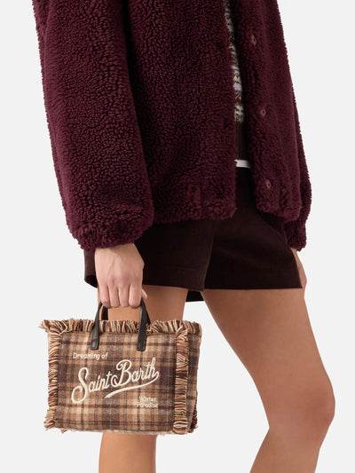 Borsa Mc2 Saint Barth Tartan 1812 da Donna vanity mini wool