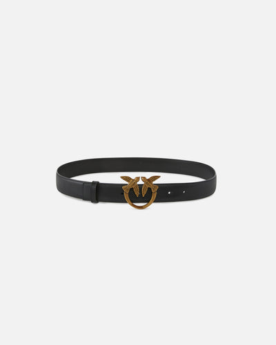 Cintura Pinko Nero da Donna love berry h3 belt 100125 a0f1/z99q