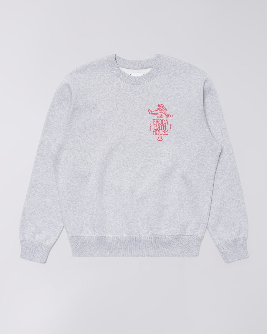 Felpa Edwin Grey Marl da Uomo i037413 ekoda bath sweater