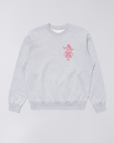 Felpa Edwin Grey Marl da Uomo i037413 ekoda bath sweater