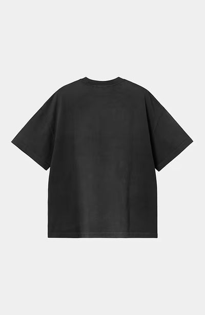 T-Shirt Carhartt Wip Black Chalk Wwash da Uomo i035140