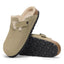 Scarpa Birkenstock Taupe da Donna 1028299 boston shearling suede calzata s