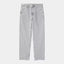 Pantalone Carhartt Wip Black Chalk Wash da Uomo i035826