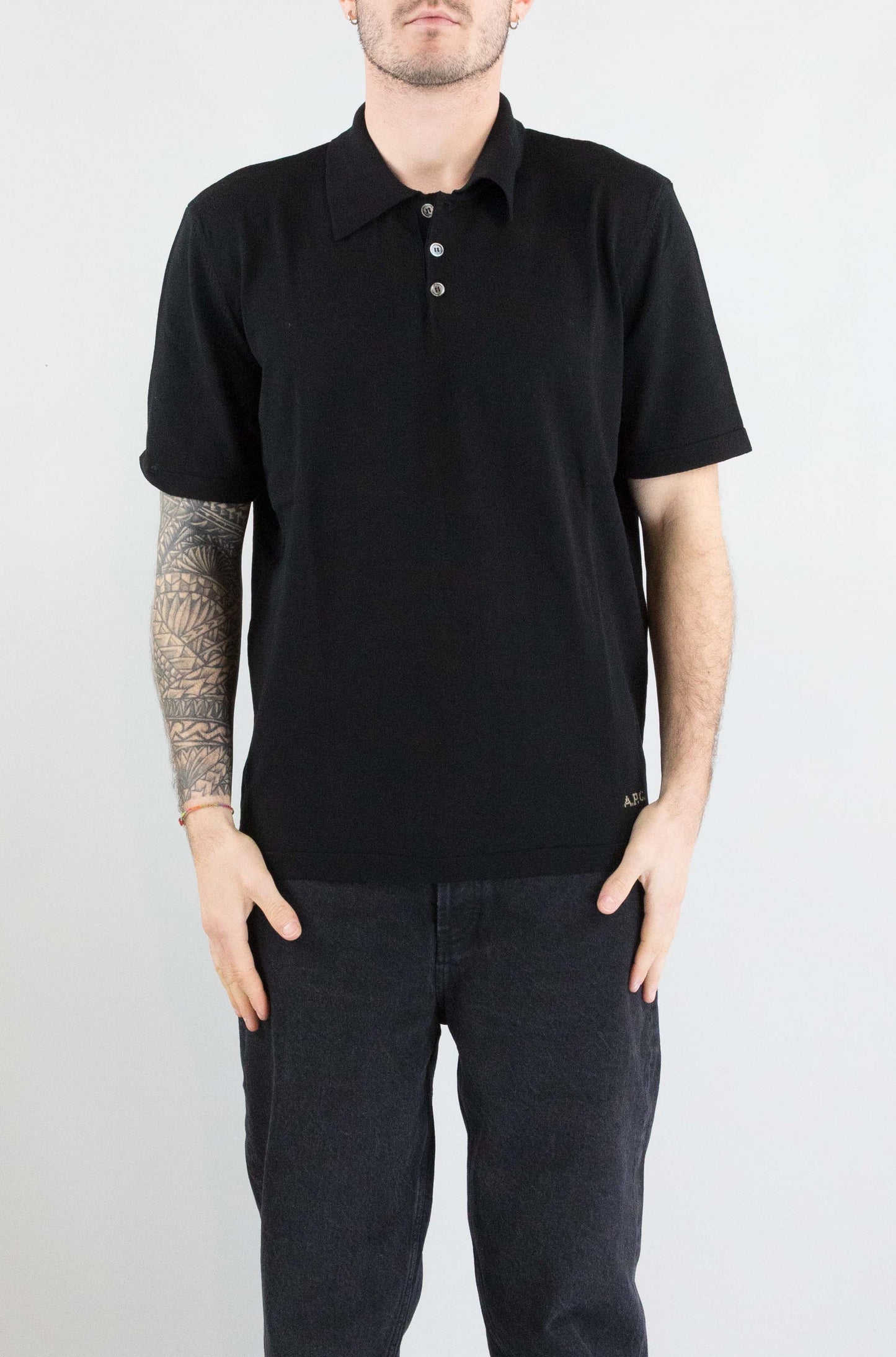 Polo Apc Nero da Uomo coezj h23471