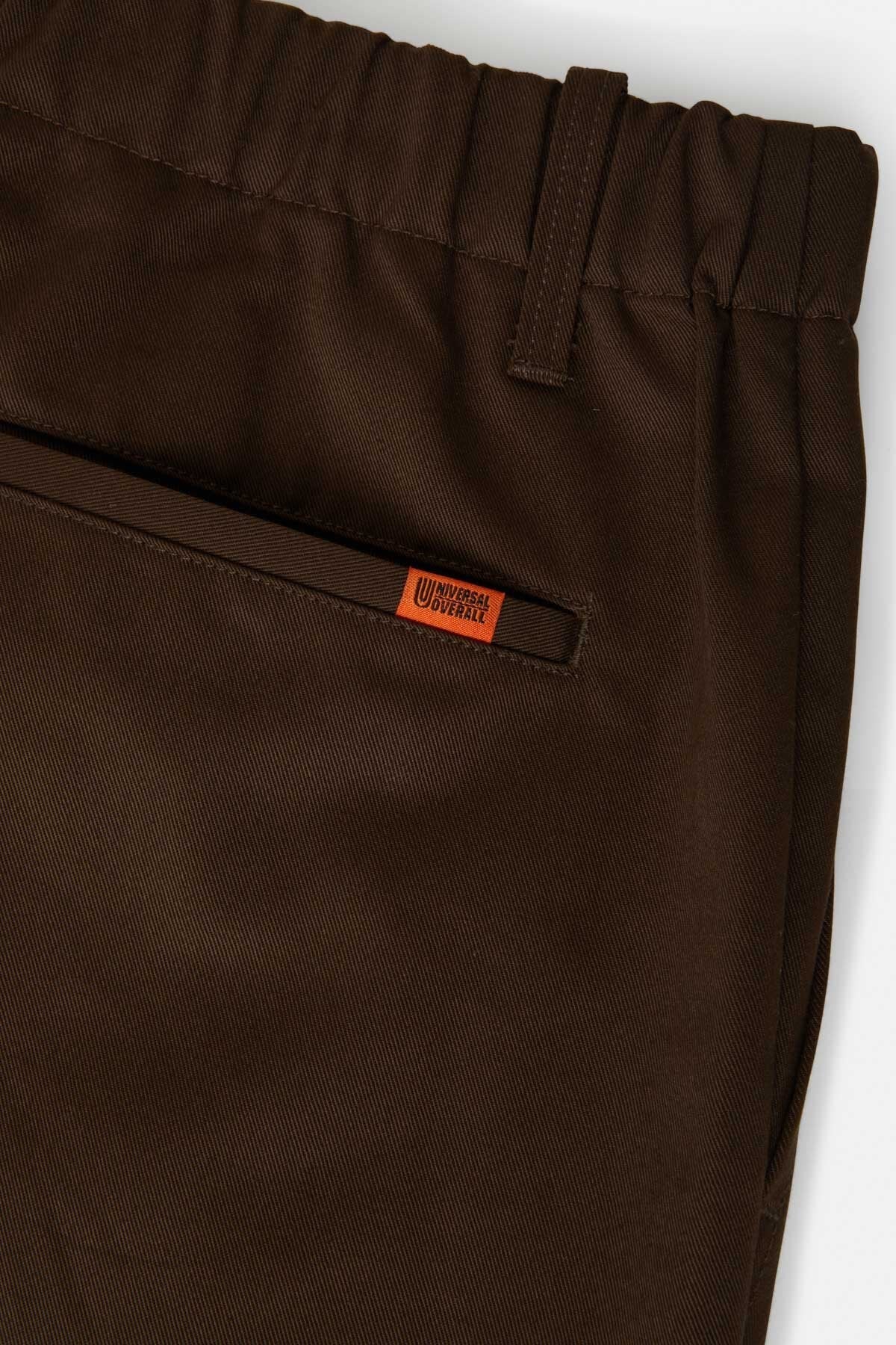 Pantalone Universal Overall Brown da Uomo ptf05 twill tuck tapered