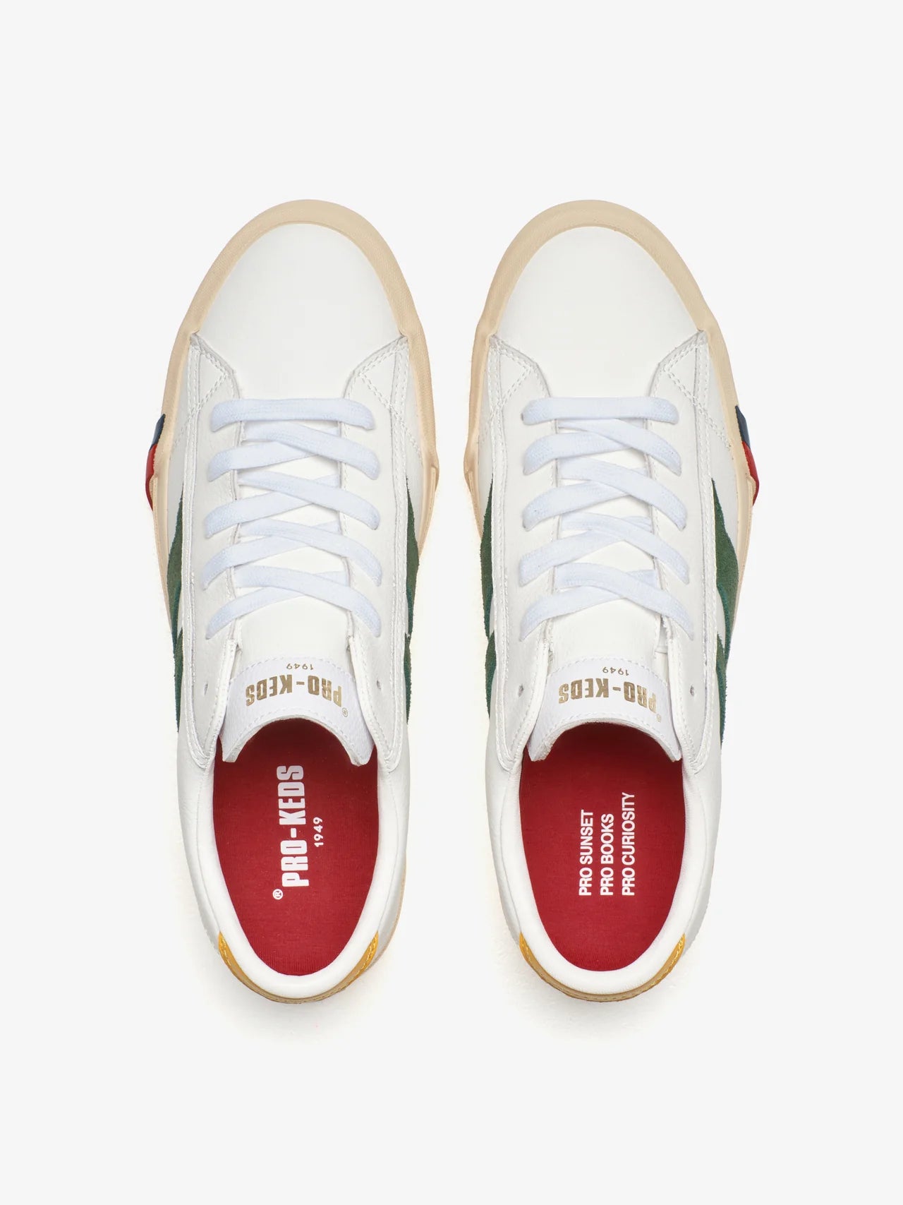 Scarpa Pro Keds White Green da Uomo rc226slm royal classic