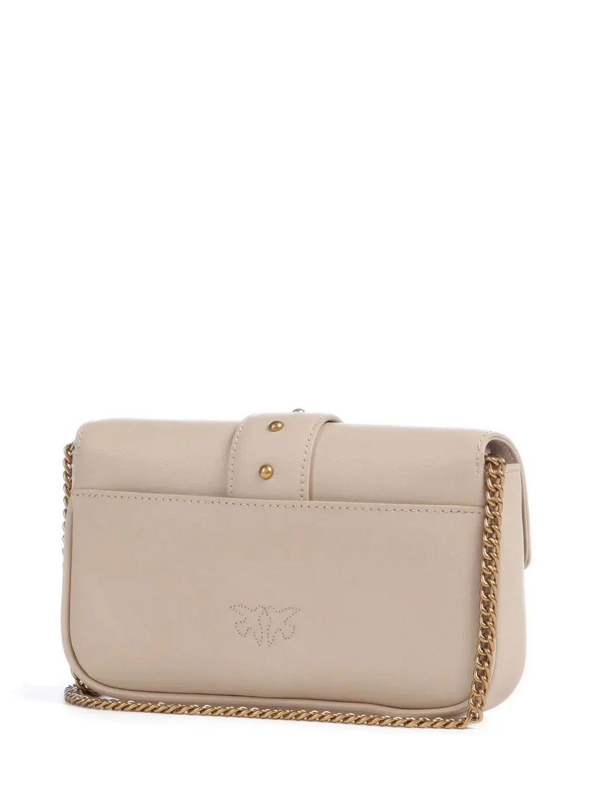 Borsa Pinko Beige Grigio da Donna love one pocket vitello se 100061 A0F1/C50Q
