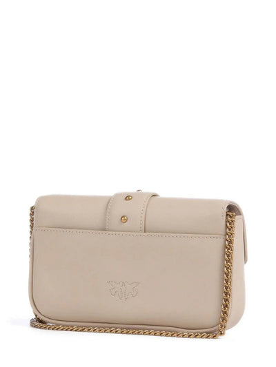Borsa Pinko Beige Grigio da Donna love one pocket vitello se 100061 A0F1/C50Q