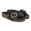 Scarpa Birkenstock Black da Donna 1022650 madrid big buckle shine calzata s