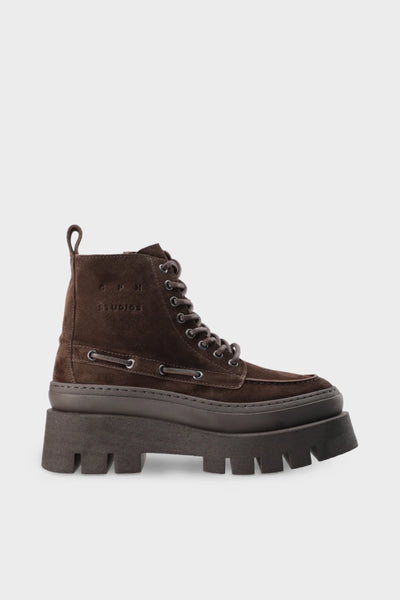Scarpa Copenhagen Studios Chocolate da Donna lace up boot cph697 suede