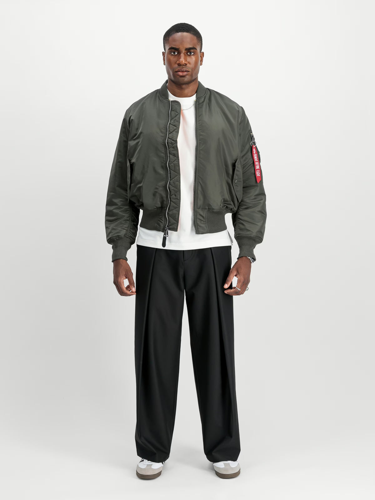 Giubbotto Alpha Industries Rep Grey da Uomo 100101 ma 1 heritage