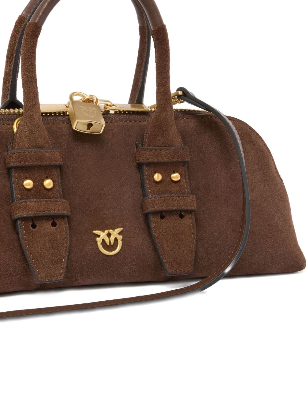 Borsa Pinko L74v Marrone da Donna bowling horizontal 105334 a0qo