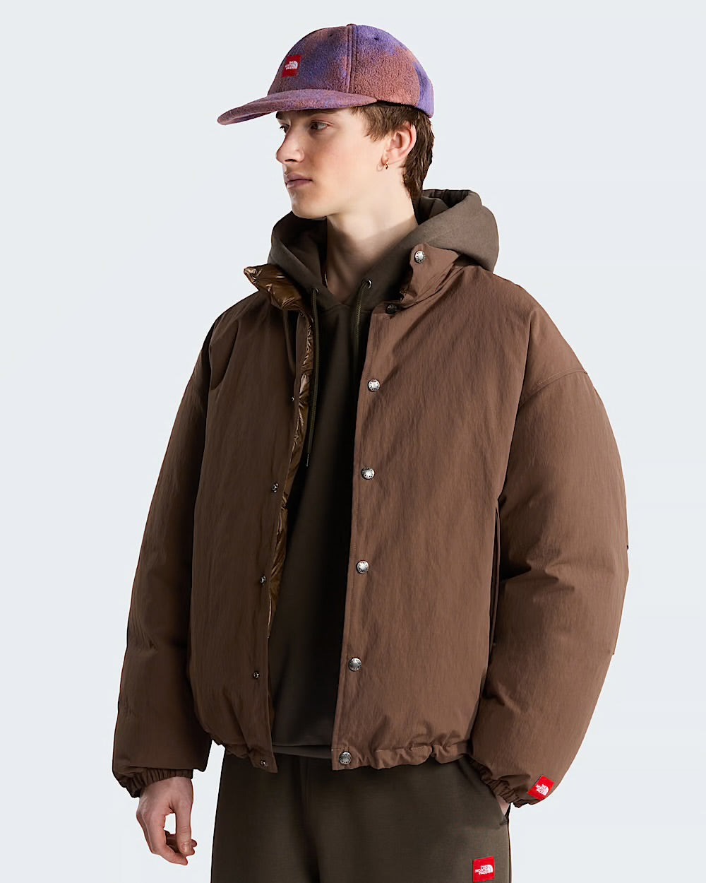 Giubbotto The North Face Smokey Brown da Uomo nf0a8egb 1ol tnf rb down