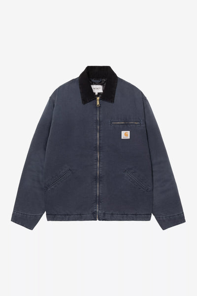 Giubbotto Carhartt Wip Dark Navy Black Stone da Uomo i035614 detroit