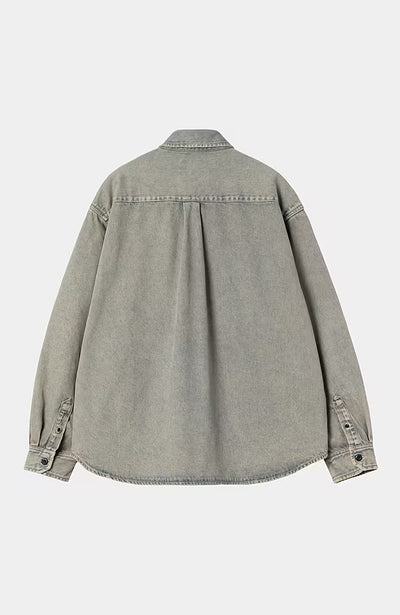 Giubbotto Carhartt Wip Smithdown da Uomo i035821 blue/leather