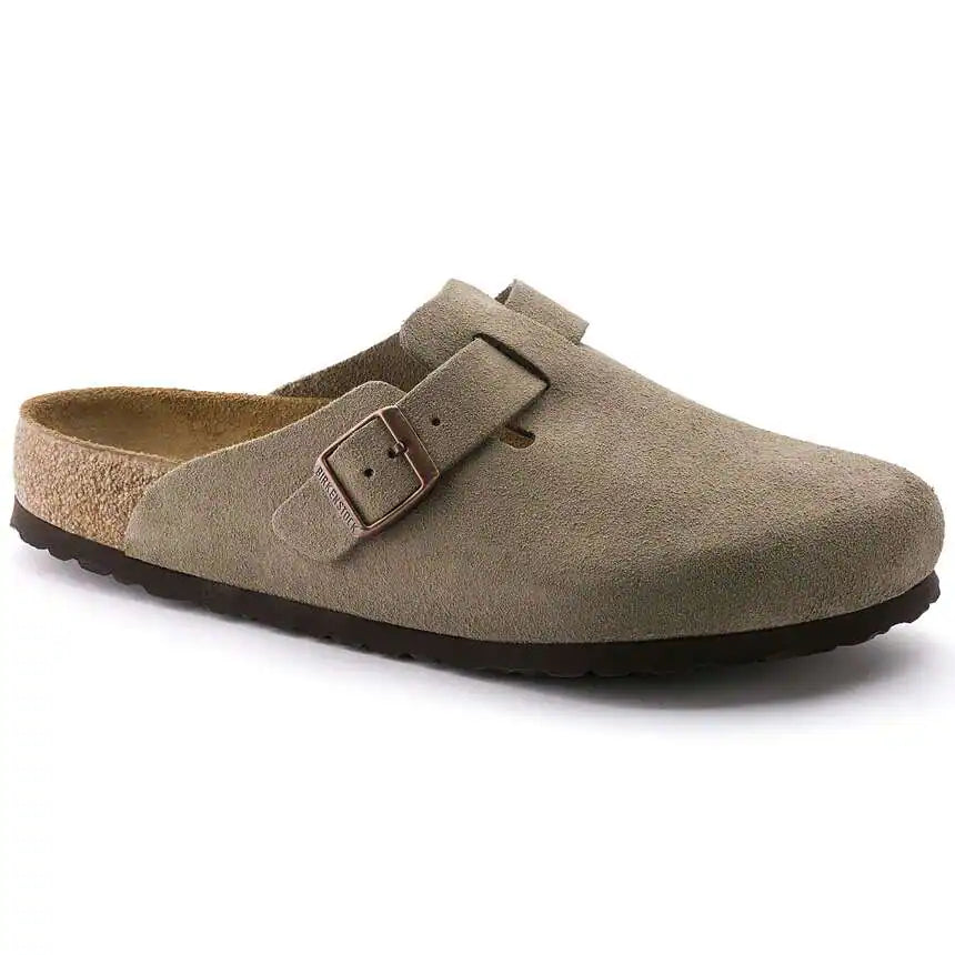 Scarpa Birkenstock Taupe da Uomo 0560773 boston plantare morbido