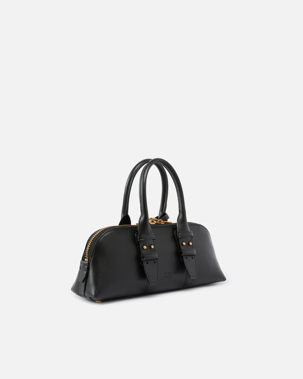 Borsa Pinko Nero da Donna bowling horizontal vitello morbido