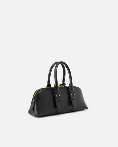 Borsa Pinko Nero da Donna bowling horizontal vitello morbido