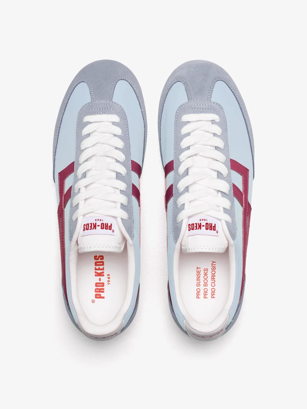 Scarpa Pro Keds Sky Blue Red da Donna r7226slw racer 77