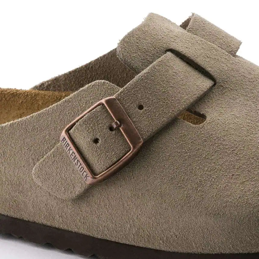 Scarpa Birkenstock Taupe da Uomo 0560773 boston plantare morbido