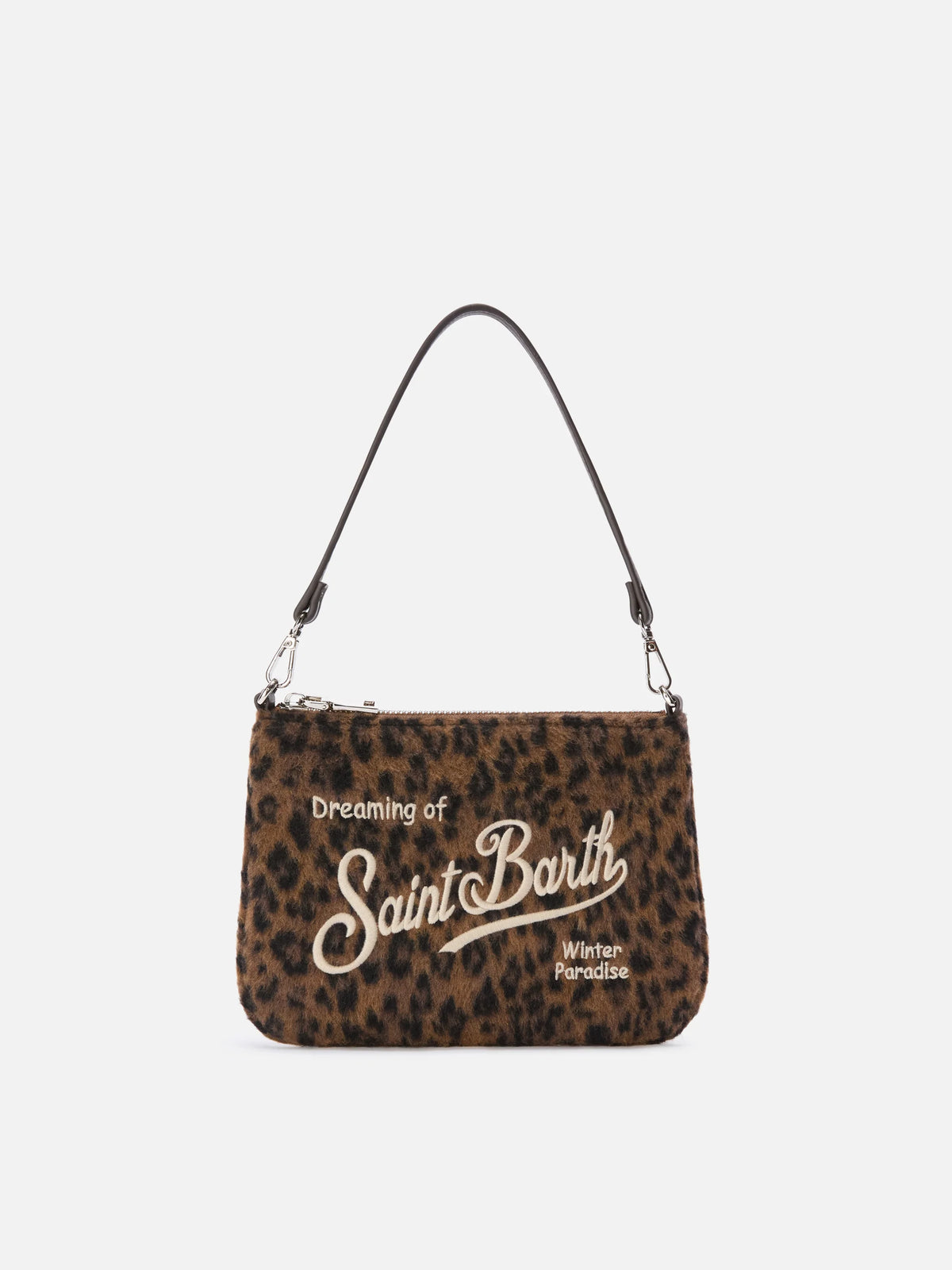 Borsa Mc2 Saint Barth Dark Leopard da Donna parisienne mini felt