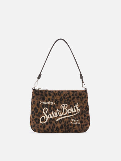 Borsa Mc2 Saint Barth Dark Leopard da Donna parisienne mini felt