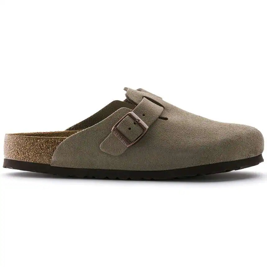 Scarpa Birkenstock Taupe da Uomo 0560773 boston plantare morbido