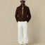 Giubbotto Drole De Monsieur Brown da Uomo mirror zipped leather jt292 lh068