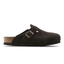 Scarpa Birkenstock Mocca da Uomo 660463 boston sfb  suede leather