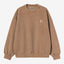Felpa Carhartt Wip Brown Garmen Dyed da Uomo i029522 vista